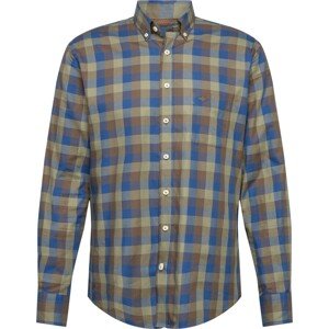 Košile FYNCH-HATTON tmavě modrá / khaki