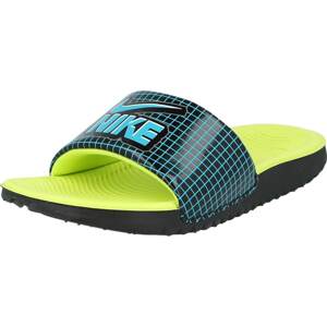 Plážová/koupací obuv 'Kawa' Nike světlemodrá / limone / černá / bílá
