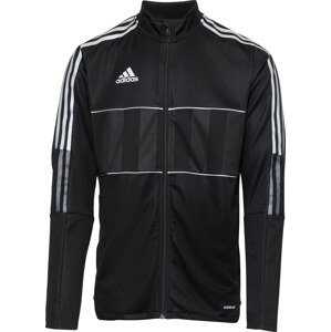 Sportovní bunda 'Tiro' ADIDAS SPORTSWEAR šedá / černá / bílá