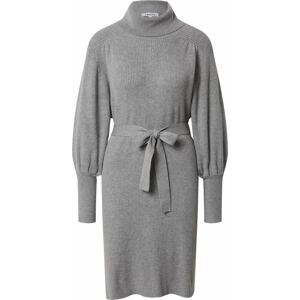 Úpletové šaty 'Malene' EDITED šedý melír