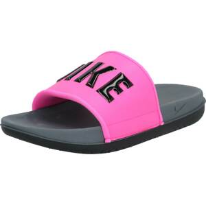 Pantofle 'OFFCOURT SLIDE' Nike Sportswear tmavě růžová / černá