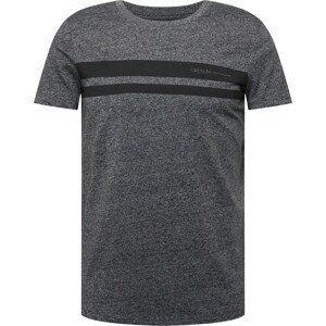 Tričko Tom Tailor Denim šedý melír / černá