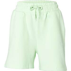 Kalhoty Fubu světle zelená / bílá