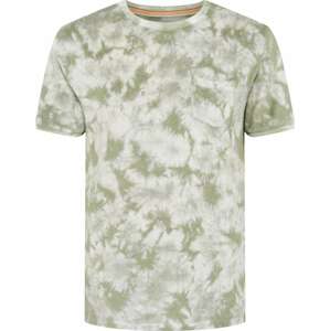 Tričko COLOURS & SONS khaki / pastelově zelená