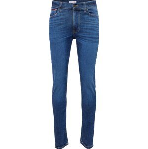 Džíny 'SIMON' Tommy Jeans modrá džínovina / tmavě modrá / jasně červená / bílá