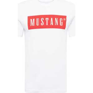 Tričko 'Alex' mustang světle červená / bílá