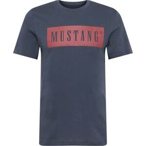 Tričko 'Alex' mustang tmavě modrá / červená