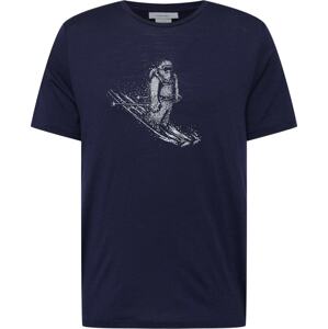 Funkční tričko 'SkiingYeti' Icebreaker tmavě modrá / bílá