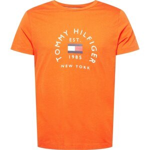 Tričko Tommy Hilfiger námořnická modř / oranžová / červená / bílá