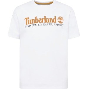 Tričko Timberland oranžová / černá / bílá