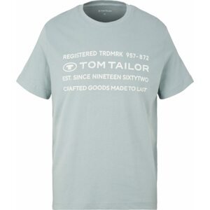 Tričko Tom Tailor chladná modrá / bílá