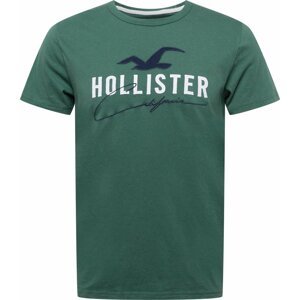 Tričko Hollister námořnická modř / zelená / bílá