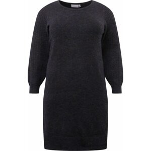 Úpletové šaty 'Sandy' Fransa Curve černá