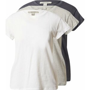 Tričko 'ANNA' AllSaints antracitová / světle šedá / šedý melír