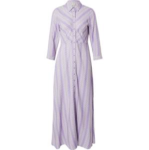 Košilové šaty 'Savanna' Y.A.S krémová / fialová