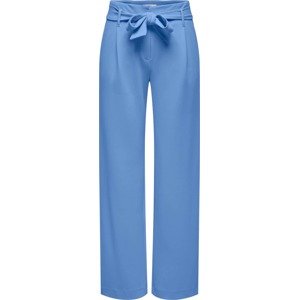 Kalhoty se sklady v pase Only modrá
