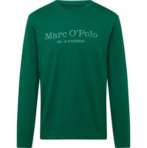 Tričko Marc O'Polo pastelově zelená / tmavě zelená