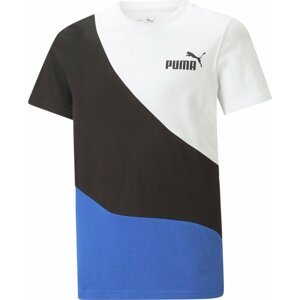 Tričko 'POWER' Puma modrá / černá / bílá