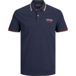 Tričko 'ATLAS' jack & jones námořnická modř / červená / bílá