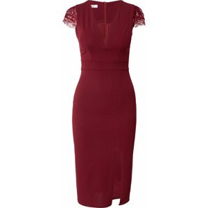 Koktejlové šaty 'ELIZABET' WAL G. vínově červená