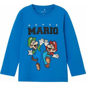 Tričko 'Jubber Mario' name it modrá / mix barev