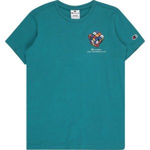 Tričko Champion Authentic Athletic Apparel azurová modrá / mix barev