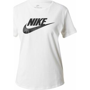 Tričko 'Essential' Nike Sportswear černá / bílá