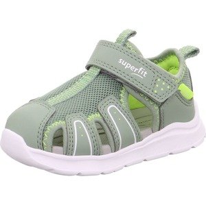 Sandály 'Wave' Superfit pastelově zelená / světle zelená / bílá