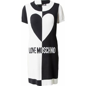 Šaty Love Moschino černá / bílá