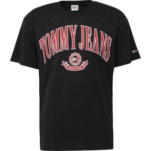 Tričko Tommy Jeans tmavě modrá / červená / černá / bílá