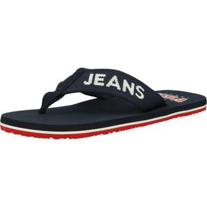 Žabky Tommy Jeans noční modrá / červená / bílá