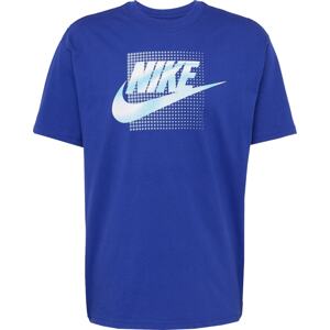 Tričko Nike Sportswear královská modrá / nebeská modř / bílá
