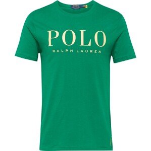 Tričko Polo Ralph Lauren béžová / zelená