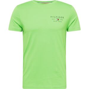 Tričko Tommy Hilfiger námořnická modř / zelená / offwhite