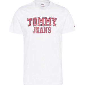 Tričko Tommy Jeans noční modrá / grenadina / bílá