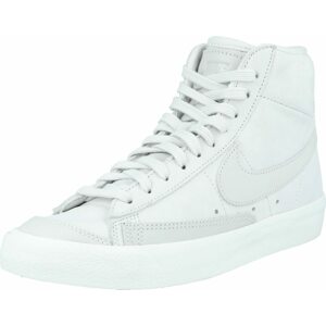 Kotníkové tenisky 'BLAZER MID PRM MF' Nike Sportswear světle šedá / bílá