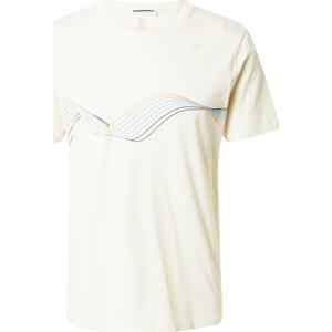 Tričko 'ADONI' ARMEDANGELS modrá / oranžová / černá / barva bílé vlny