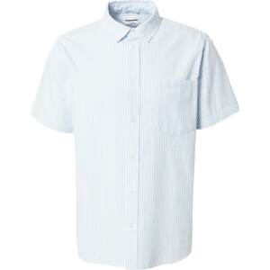 Košile 'Seba' ARMEDANGELS pastelová modrá / bílá