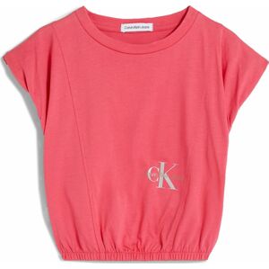 Tričko Calvin Klein zlatá / šedá / pink