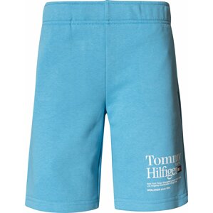 Kalhoty Tommy Hilfiger marine modrá / světlemodrá / červená / bílá