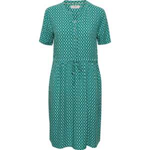 Košilové šaty 'Ferina' Cream petrolejová / pastelově zelená
