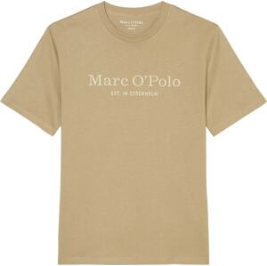 Tričko Marc O'Polo světle hnědá / bílá