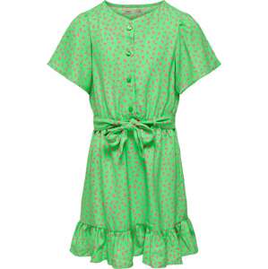 Šaty 'Lino' KIDS ONLY světle zelená / pink
