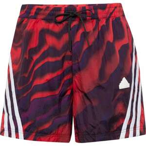 Sportovní kalhoty ADIDAS SPORTSWEAR tmavě fialová / červená / černá / bílá