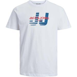 Tričko 'HUNCHO' jack & jones námořnická modř / červená / offwhite
