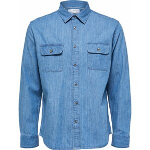 Košile 'KIT' Selected Homme modrá džínovina