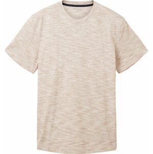 Tričko Tom Tailor písková / bílá