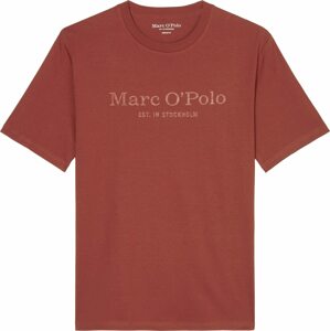 Tričko Marc O'Polo béžová / rezavě červená