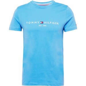 Tričko Tommy Hilfiger námořnická modř / azurová / jasně červená / bílá