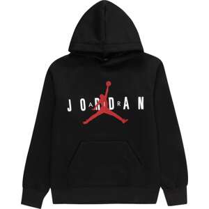 Sportovní mikina Jordan červená / černá / bílá
